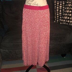 NWT Vince Camuto Pleated Maxi Skirt, Large